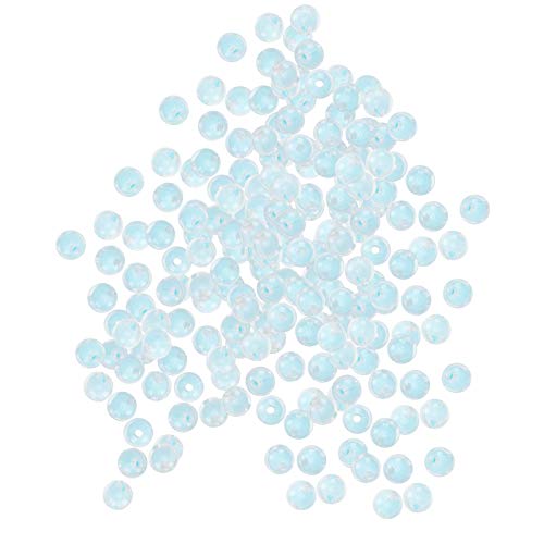 Glänzende Harzperlen aus Kunststoff, 8 Mm, Harzperlen für DIY-Armbandschmuck (glänzendes Blau) von ANGGREK