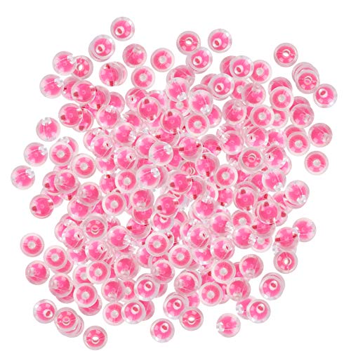Zubehör für Perlenmaterial Zartes Perlenmaterial Feine Verarbeitung Schmuckherstellung Perlen für Armbänder Halsketten (Glänzendes Rosenrot) von ANGGREK