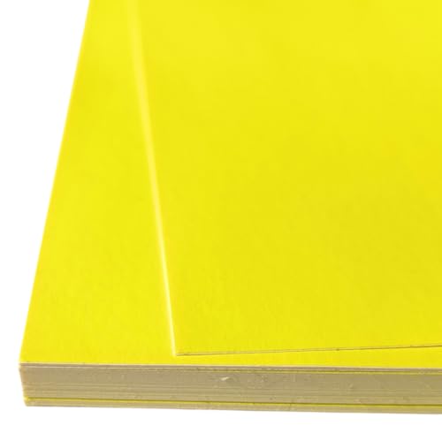 25 Blatt A4 Fluoreszierendes Selbstklebepapier Gelb 80g - Rückseite mit Riss, leicht zu entfernen - Fluoreszierendes Etikettenpapier 25 Blatt A4 Fluoreszierendes Selbstklebepapier Gelb 80g - Rückseite mit Riss, leicht zu entfernen - Fluoreszierendes Etikettenpapier von ANHELUS PAPER & DECO