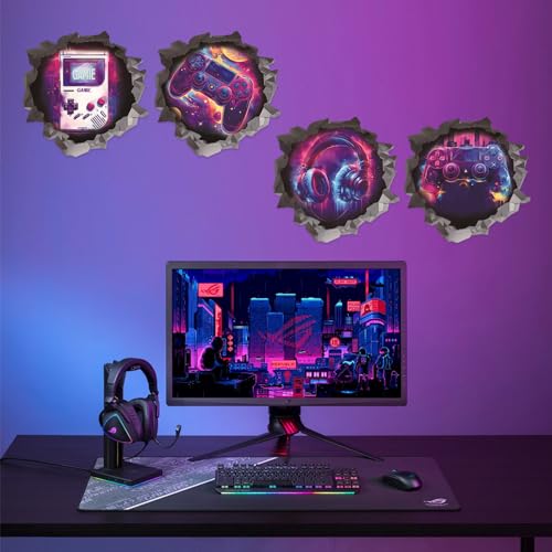 ANHUIB 3D Game Wandaufkleber,Wandsticker Gamer Zone,Wandtattoo Kinderzimmer Jungen,Gaming Room Wandaufkleber,Wandbild Gaming Jungs,Teenager Wandtattoo,Jugendzimmer Videospiel Wandstikcer Deko Geschenk von ANHUIB