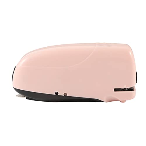 ANKCASE Hefter Automatischer elektrischer kabelloser Hefter-Desktop-Büro-Hefter 10-Blatt-Kapazität Weniger Aufwand Unterstützung 26/6 Heftklammern Klammerloser Hefter(Pink) von ANKCASE