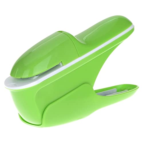 ANKCASE Hefter Kein Heftklammern Nagelfreie Hefter Mini Niedliches Papierbuch Binding Hefter Maschine Storpleless Hefter Schreibwaren Bürobedarf Klammerloser Hefter(Green) von ANKCASE