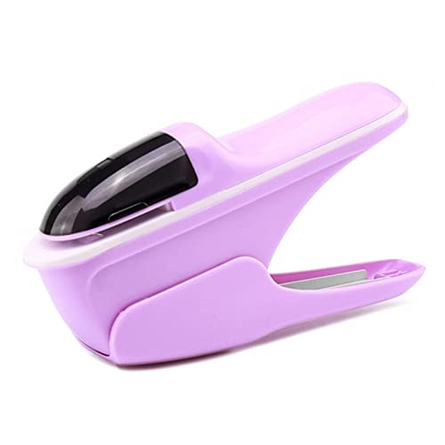 ANKCASE Hefter Kein Heftklammern Nagelfreie Hefter Mini Niedliches Papierbuch Binding Hefter Maschine Storpleless Hefter Schreibwaren Bürobedarf Klammerloser Hefter(Purple) von ANKCASE