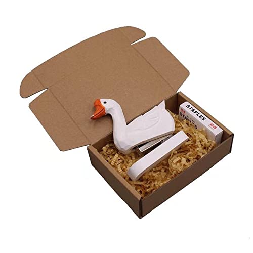 ANKCASE Hefter Kreativer handgeschnitzter Holzhefter Wald altmodischer Tier Eule Swan Alpaca Hefter Schulbüro Lernpapier Klammerloser Hefter(15) von ANKCASE