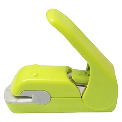 ANKCASE Hefter Stapelfreie Hefter Zeit sparen mühelosen nadelfreie Handhelze Hefter Mini tragbar Klammerloser Hefter(Green) von ANKCASE