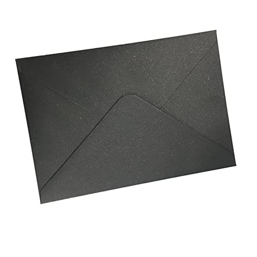 Postkarte Geburtstag 25x Papierumschläge schimmern graue Perllegierende Glitzerumschläge for DIY. Postkarte / Karte Hochzeits-Einladungsgeschenk-Verpackungsumschlag Postkarte Weihnachten(Black pearl,1 von ANKCASE