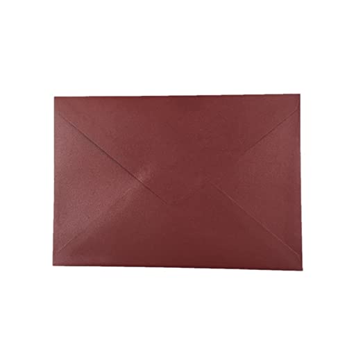 Postkarte Geburtstag 25x Papierumschläge schimmern graue Perllegierende Glitzerumschläge for DIY. Postkarte / Karte Hochzeits-Einladungsgeschenk-Verpackungsumschlag Postkarte Weihnachten(Burgundy pear von ANKCASE