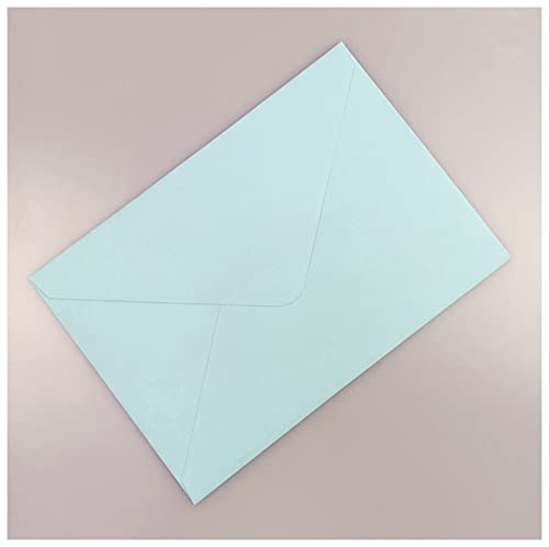 Postkarte Geburtstag 25x Papierumschläge schimmern graue Perllegierende Glitzerumschläge for DIY. Postkarte / Karte Hochzeits-Einladungsgeschenk-Verpackungsumschlag Postkarte Weihnachten(Light blue ma von ANKCASE