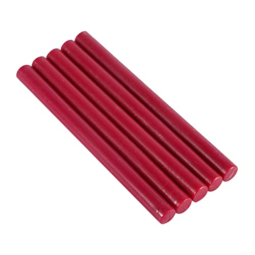 ANKROYU 10 Farben 5 Stück Wachssiegelstäbchen, buntes Siegelwachs, Siegelstempel-Wachsstäbchen, Siegelwachsstäbchen für Stempel-Manuskript-Buchstaben (Wine Red) von ANKROYU