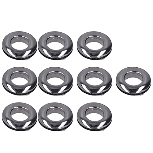 ANKROYU 10-teiliges Ösen-Werkzeug-Set, Ösen-Set aus Metall, Ösen-Knöpfe, Ösen-Zangen-Set, Ösen-Set aus Metall für Kleidung, Tasche, Geldbörse (Silver Black) von ANKROYU