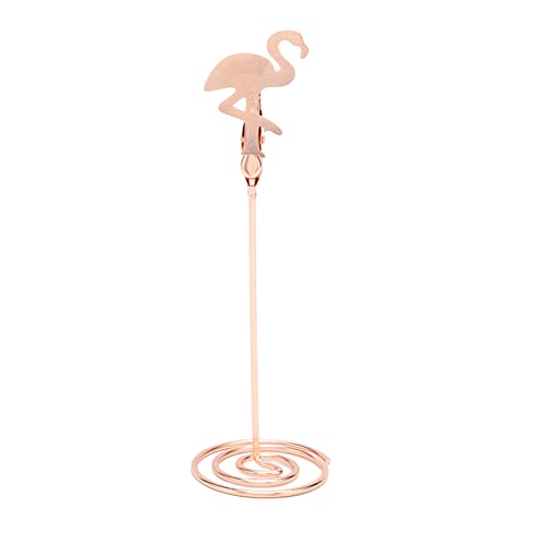 ANKROYU 24 Stück Tischkartenhalter, Tischnummernhalter, Tischschild-Bildständer, Tischkartenhalter in Flamingo-Form, Menü-Clips für Hochzeit, Party, Abschlussfeier von ANKROYU