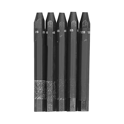 ANKROYU 5-teiliges Graphitstift-Set, Graphitmaterialstifte, wasserlösliche komprimierte Kohlestifte, Kohlestifte zum Skizzieren von ANKROYU