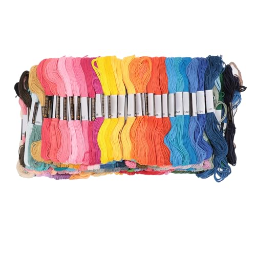 ANKROYU Embroidery Threads, 200 Colors Bracelet String Embroidery Floss, Floss Bobbins, Friendship Bracelet Makingthread for Sewing Tool von ANKROYU