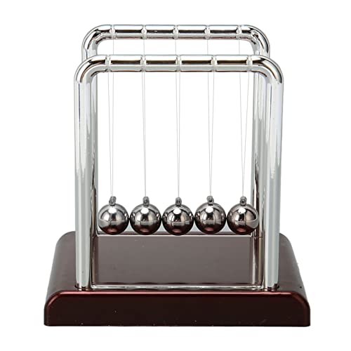 ANKROYU Schwingendes Balance-Pendel, Newton Cradle Balance-Ball, Pendel-Balance-Bälle, Schreibtischspielzeug, Stressabbau-Physik-Pendelbälle für Büro-Schreibtisch-Dekoration von ANKROYU