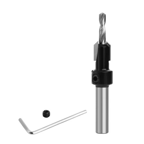 8/10 Mm Schaft Countersink Bohrer Bit Hochgeschwindigkeit Stahlbohrer Bitlochschneider Für Holzbearbeitungsschrauben Holz Plastikzubehör von ANMITI