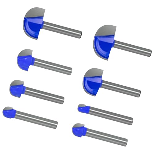 8pcs Industrial Strength Blue Round Bottom Mühle Für Metall Und Holzbearbeitungsprojekte von ANMITI