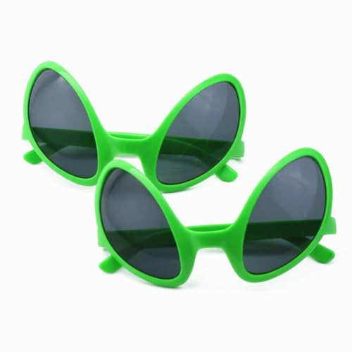 ANNIUP Zwei Paar grüne Alien Spooky Brille Alien Brille Dekorative Brille Photo Prop Party Brille von ANNIUP