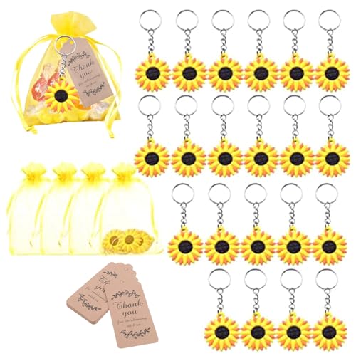 ANNJUC 30-teiliges Sonnenblumen- für Geburtstage, Hochzeiten, Babypartys und als Geschenk zur Rückgabe von ANNJUC