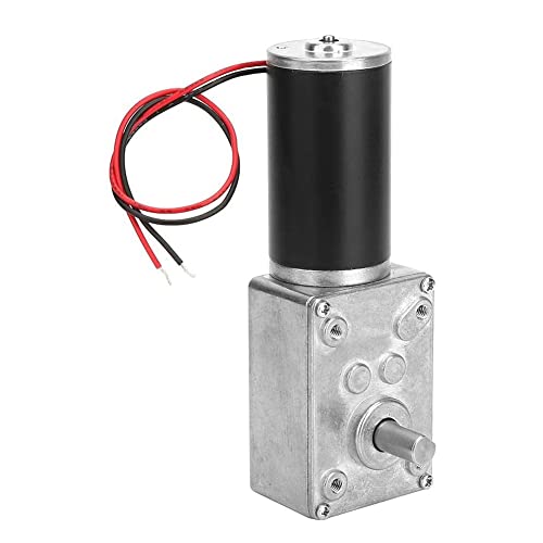 ANNJUC Elektrischer Getriebemotor, 12 V, Gleichstrom, hohe Torsionsgeschwindigkeit, reversibler Getriebemotor, 8 mm Schaft (12 V, 16 min) von ANNJUC