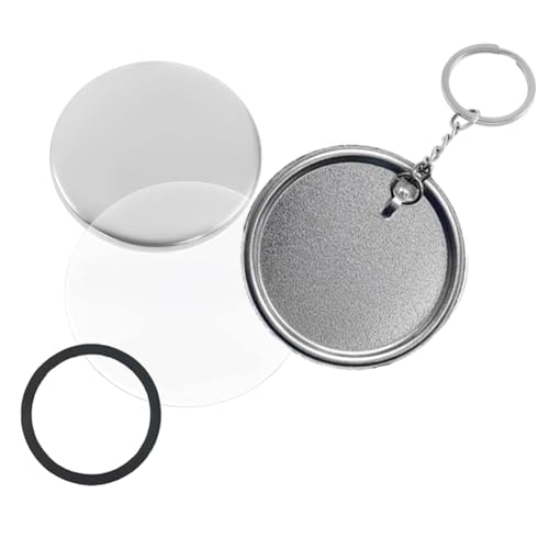 ANNJUC Knopfmacher-Schlüsselanhänger, 58 mm, Stiftherstellungs-Set für Knopfmacher, Metallknopf-Abzeichen-Sets von ANNJUC