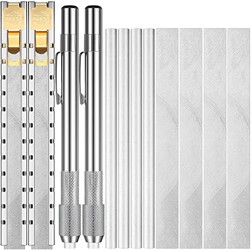 ANNJUC Specksteinhalter, Speckstein-Bleistift, rund, flach, Aluminium, Schweißwerkzeuge, flache Seifensteinmarker, abnehmbar auf Stahl, Aluminium von ANNJUC