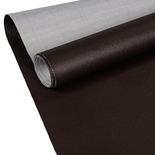 ANRO Kunstleder Lederimitat Lederstoff Polsterstoff Nappaprägung Texturiert Meterware Bezugsstoff Schocko 1000x140cm (10m) von ANRO