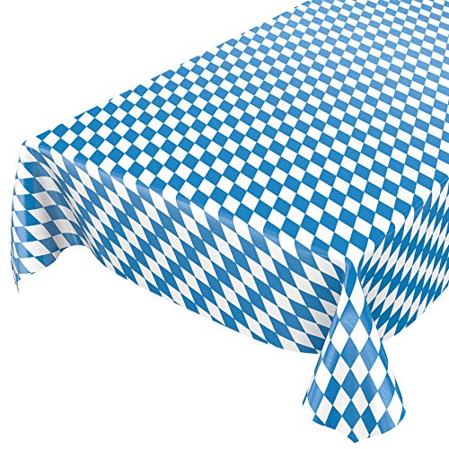 ANRO Wachstuch Tischdecke Wachstuchtischdecke Wachstischdecke Bayern Bayerische Raute Oktoberfest 140x140cm von ANRO