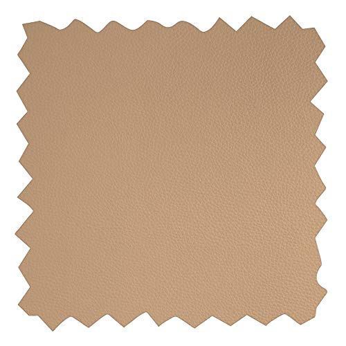 Kunstleder Lederimitat Polsterstoff Meterware Kunststoffleder Nappaleder Hellbeige 220x140cm viele Farben und Größen von ANRO