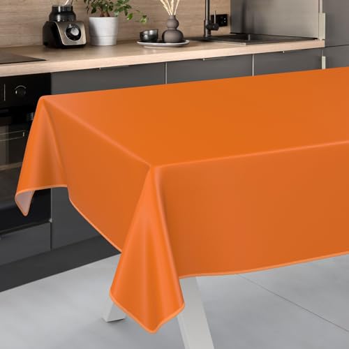 Wachstuch-Tischdecke Tischdecke abwaschbar Wachstuch Garten-Tischdecke Outdoor Indoor 120x140cm mit Saum Orangen Wachstuch-Tischdecke Tischdecke abwaschbar Wachstuch Garten-Tischdecke Outdoor Indoor 120x140cm mit Saum Orangen von ANRO