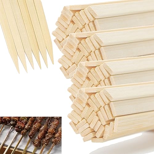 ANROI 100PCS 9mm*30cm Umweltfreundlich Vielseitigkeit DIY Bambus Holzstreifen, Extra Lange Stabile Rechteckige Holzstäbchen für Handwerk Projekte von ANROI