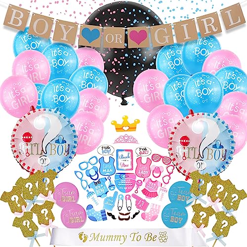 ANROI Unforgettable Baby Gender Reveal Party Decorations -Boy or Girl Announcement Supplies for Baby Shower1 von ANROI