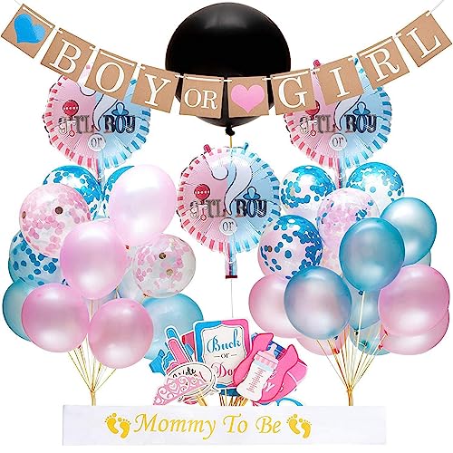 ANROI Unforgettable Baby Gender Reveal Party Decorations -Boy or Girl Announcement Supplies for Baby Shower2 von ANROI