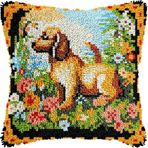 ANSIWEIGO Kissenbezugsset mit Tiermotiven, quadratische Kissenbezüge mit Reißverschluss, handwaschbar, gewebtes Polyesterdekor für Wohnzimmer und Schlafzimmer, 43 x 43 cm von ANSIWEIGO