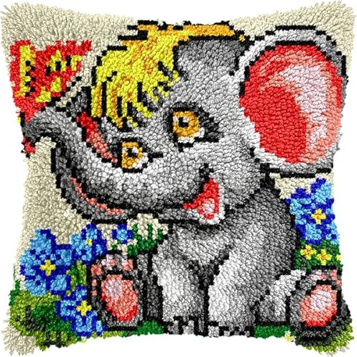 ANSIWEIGO Kissenbezugsset mit Tiermotiven, quadratische Kissenbezüge mit Reißverschluss, handwaschbar, gewebtes Polyesterdekor für Wohnzimmer und Schlafzimmer, 43 x 43 cm von ANSIWEIGO