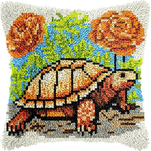 ANSIWEIGO Kissenbezugsset mit Tiermotiven, quadratische Kissenbezüge mit Reißverschluss, handwaschbar, gewebtes Polyesterdekor für Wohnzimmer und Schlafzimmer, 43 x 43 cm von ANSIWEIGO