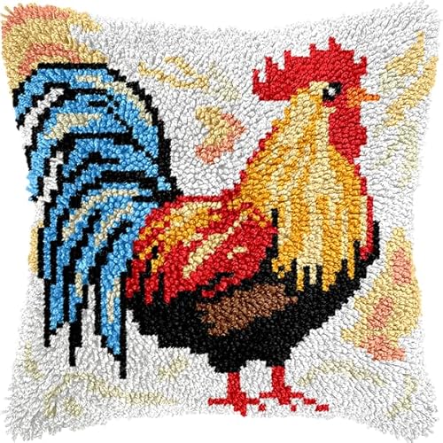 ANSIWEIGO Kissenbezugsset mit Tiermotiven, quadratische Kissenbezüge mit Reißverschluss, handwaschbar, gewebtes Polyesterdekor für Wohnzimmer und Schlafzimmer, 43 x 43 cm von ANSIWEIGO