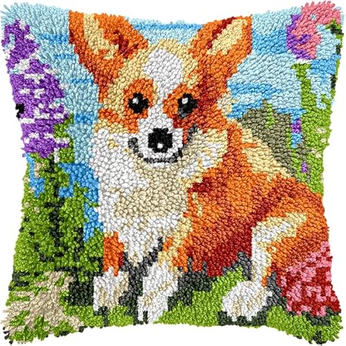 ANSIWEIGO Kissenbezugsset mit Tiermotiven, quadratische Kissenbezüge mit Reißverschluss, handwaschbar, gewebtes Polyesterdekor für Wohnzimmer und Schlafzimmer, 43 x 43 cm von ANSIWEIGO