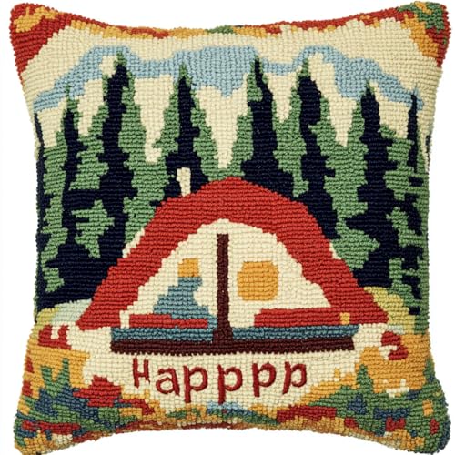 ANSIWEIGO Knüpfkissen Set zum Selbermachen, 43x43 cm Latch Hook Kit mit Knüpfhaken – DIY Kissenbezug Handarbeitsset für Kinder & Erwachsene – Kreatives Geschenk & Deko-Idee – Camper ANSIWEIGO Knüpfkissen Set zum Selbermachen, 43x43 cm Latch Hook Kit mit Knüpfhaken – DIY Kissenbezug Handarbeitsset für Kinder & Erwachsene – Kreatives Geschenk & Deko-Idee – Camper von ANSIWEIGO