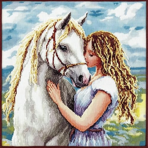 ANSIWEIGO Latch Hook Complete Cushion Cover Kit,Mädchen mit einem Pferd,Teppich Häkelkissenbezug DIY Nähen Verriegelung Haken Kissen Kits,3D-Kissenbezüge gehäkelte Leinwandmuster,43x43cm ANSIWEIGO Latch Hook Complete Cushion Cover Kit,Mädchen mit einem Pferd,Teppich Häkelkissenbezug DIY Nähen Verriegelung Haken Kissen Kits,3D-Kissenbezüge gehäkelte Leinwandmuster,43x43cm von ANSIWEIGO