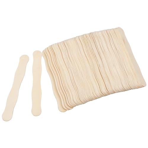 ANTETOK 20 cm 50 Stück Fächerstäbe für Hochzeit und Handwerk, Holzbastelstäbchen zum Basteln, Jumbo-Lutscherstäbchen aus Holz und Popsicle Sticks zum Basteln, große und breite Lutscherstäbchen von ANTETOK