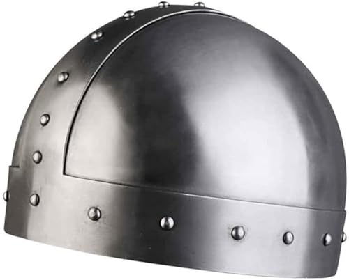 ANTIQUEMEDIEVAL Dietrich Steel Spangenhelm Mittelalter Wikinger Helm LARP Rüstung von ANTIQUEMEDIEVAL
