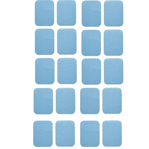 10 Paar Klettband Selbstklebend,Waschbare Sofa Antirutsch Klettverschluss,Teppichstopper,Starke Klebrige Antirutschmatte für Sofa,Nicht Klebstoff Nylon Klettband Nähen für DIY (Blau, 6x6cm) von ANXJLEO