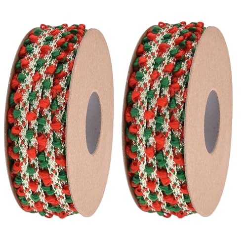 10 Yard 10 mm Blumen Spitzenband,Spitzenborte Zierband Zum NäHen Borten Und BäNder Zum Blumenband Stickerei NäHgüRtel,Geschenkverpackung Seil für Weihnachtsbaumdekoration (2) von ANXJLEO