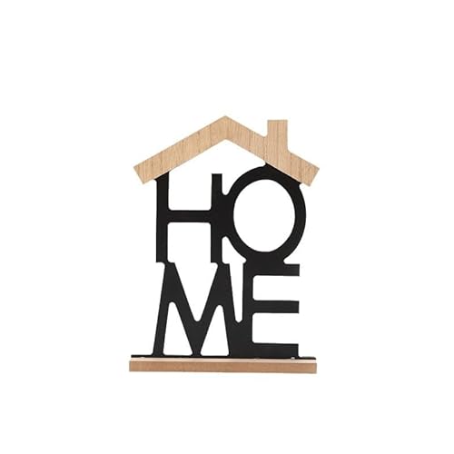 Home Dekorative Holzbuchstaben,Rustikaler Holzblock Home Schild,Holz “Home” 15x12,5cm Collage selbst,Gestalten basteln Natur DIY Bastelbedarf (Home) von ANXJLEO