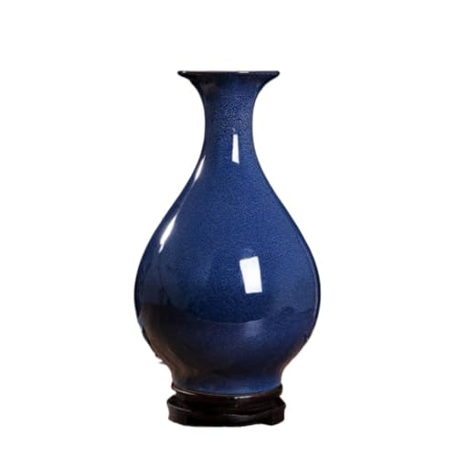 Vintage Keramikvase Brennofen Transformation Sternenhimmel Schatz Blau Ji Blaue Vase Jingdezhen Keramik Wohnzimmer Porzellan Ornament Vase Aus Keramik(B) von AODALYA