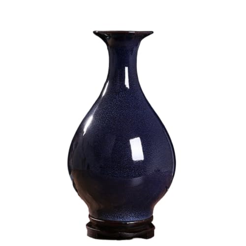 Vintage Keramikvase Brennofen Transformation Sternenhimmel Schatz Blau Ji Blaue Vase Jingdezhen Keramik Wohnzimmer Porzellan Ornament Vase Aus Keramik(D) von AODALYA