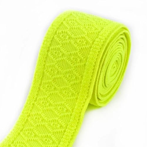 AOEGBY Gummiband 1/2 Meter 50mm Weiche Elastische Bänder for Nähen Hosen Kleidung Gummiband Gürtel Strap Stretch Gurtband Dekoration DIY Zubehör Gummibänder(Light Yellow,1METER_50MM) von AOEGBY