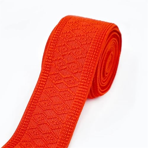 AOEGBY Gummiband 1/2 Meter 50mm Weiche Elastische Bänder for Nähen Hosen Kleidung Gummiband Gürtel Strap Stretch Gurtband Dekoration DIY Zubehör Gummibänder(Red,1METER_50MM) von AOEGBY