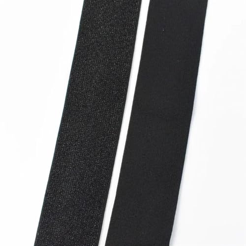 AOEGBY Gummiband 25-50mm Nylon Weiches Gummiband Pailletten Spandex Gummiband Kleidung Unterwäsche Rock DIY Nähzubehör 5/10 Meter Gummibänder(Black,10METERS_30MM) von AOEGBY