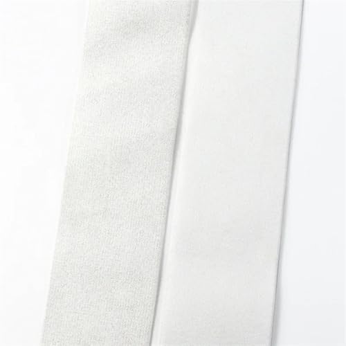 AOEGBY Gummiband 25-50mm Nylon Weiches Gummiband Pailletten Spandex Gummiband Kleidung Unterwäsche Rock DIY Nähzubehör 5/10 Meter Gummibänder(White,10METERS_30MM) von AOEGBY